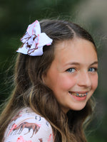 Rylee Faith Designs - Western Horse Embroidery Ruffle Edge Girls Hairpin 4/6.25 Inches - alternate view 5