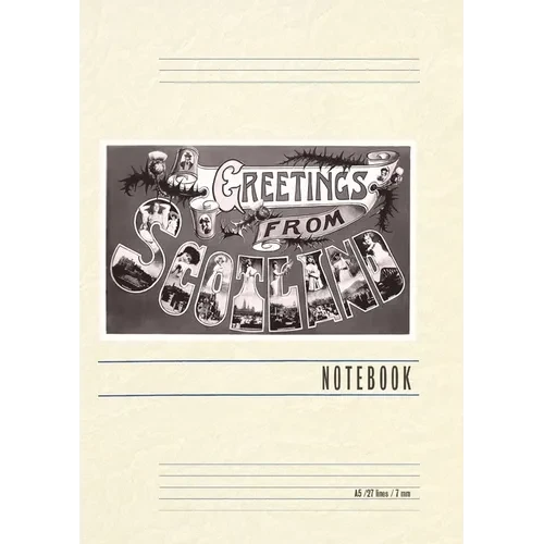 Vintage Lined Notebook Greetings from Scotland - Paperback