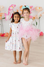 Fairy Princess 3/4 Sleeve Tutu Leotard - Image 3