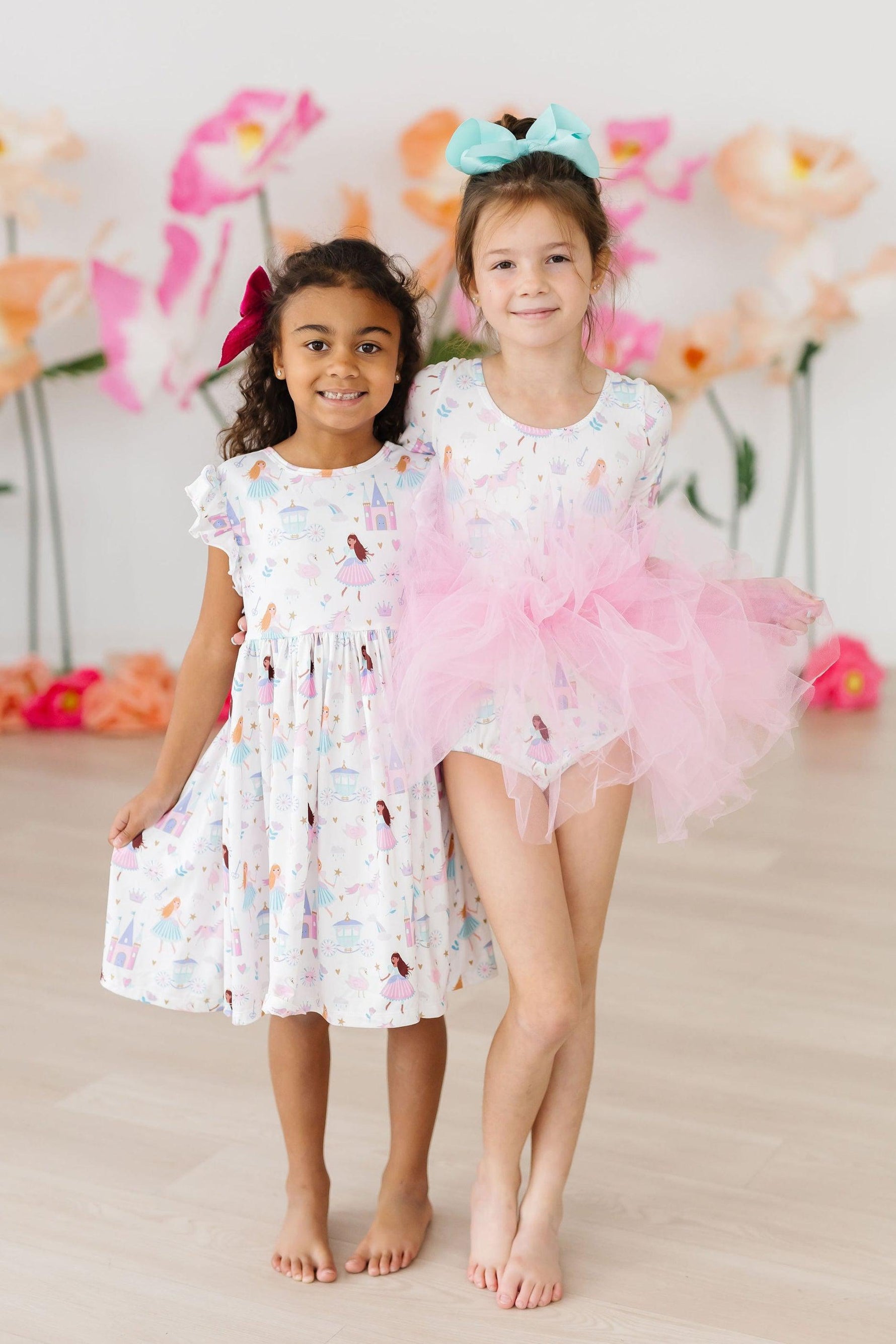 Fairy Princess 3/4 Sleeve Tutu Leotard - Image 3