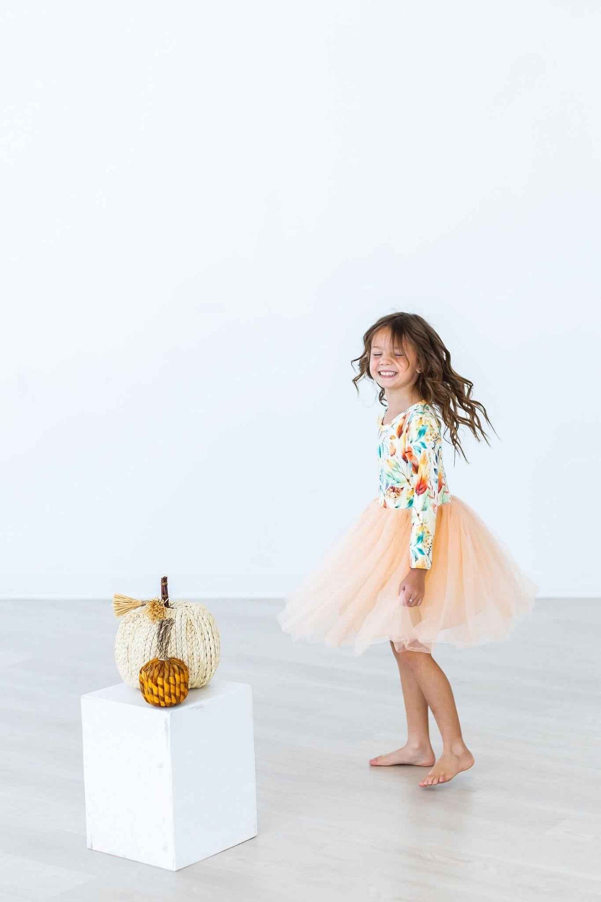 Fall Watercolors L/S Tutu Dress