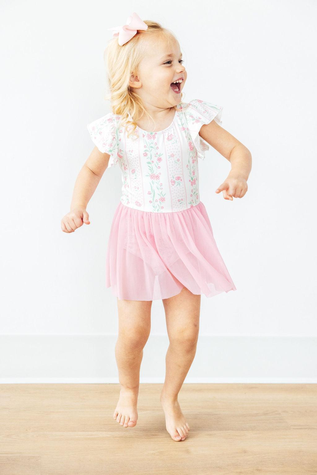 Fancy Florals S/S Twirl Leotard - Image 2