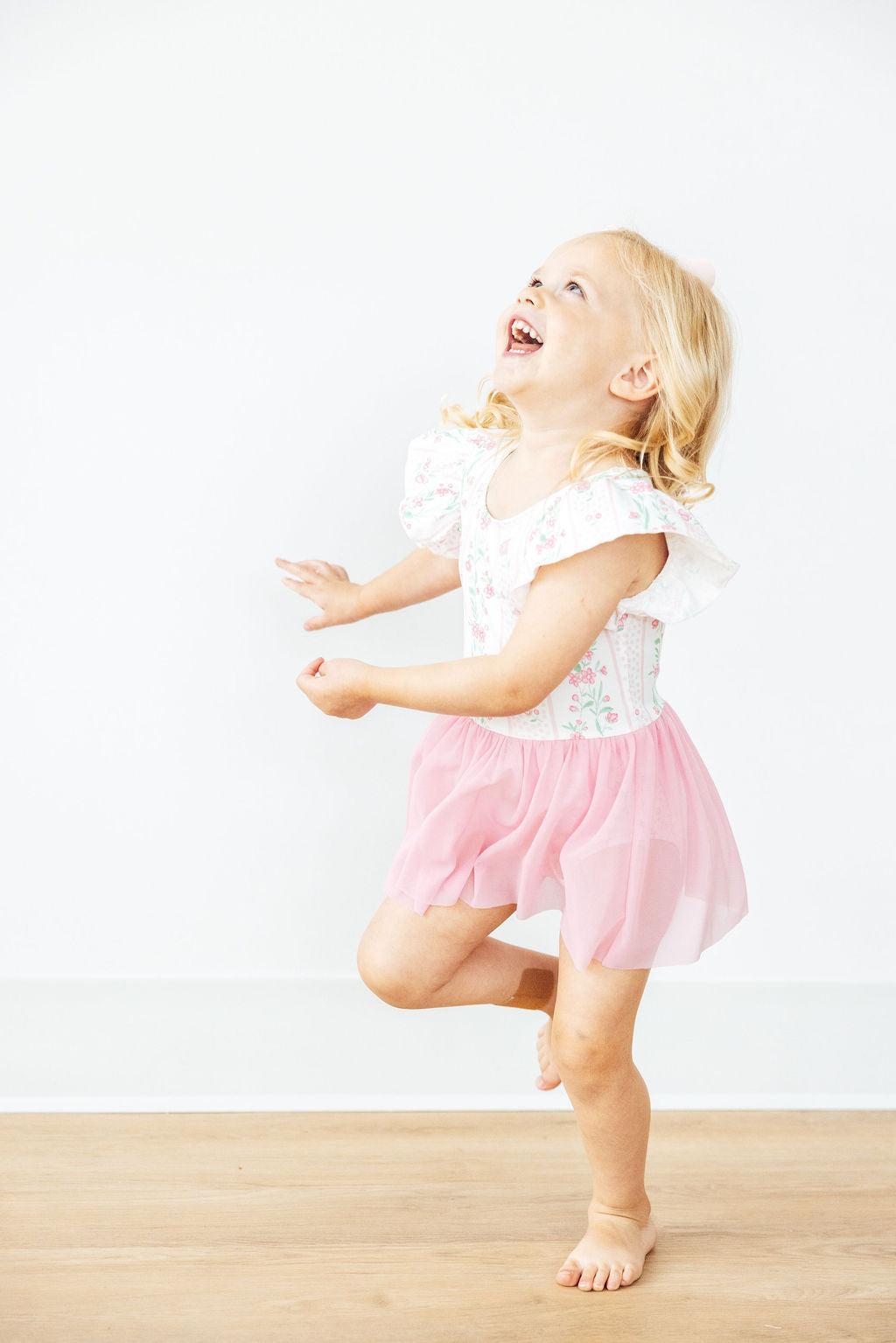 Fancy Florals S/S Twirl Leotard - Image 4