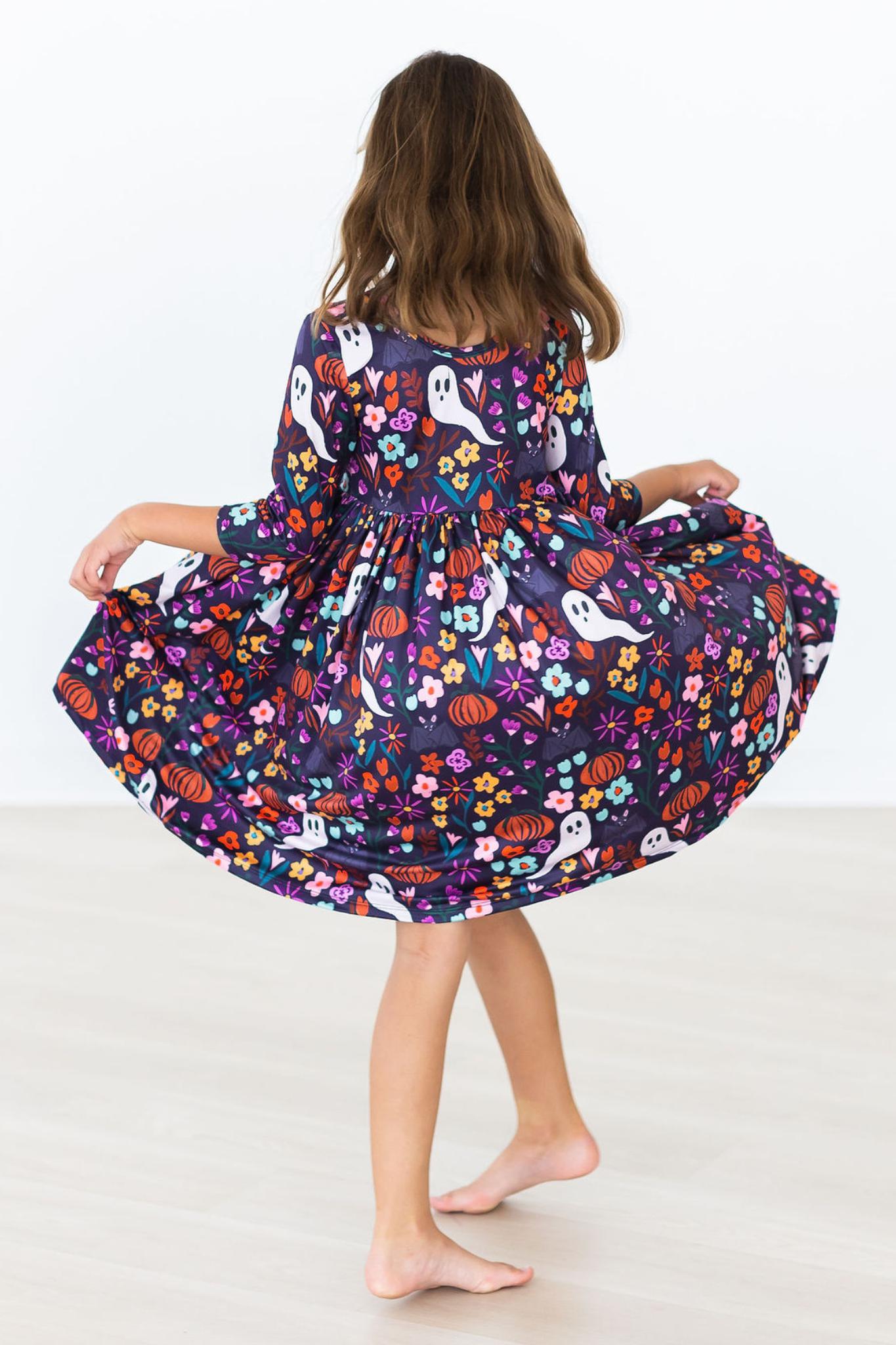 Fangtastic 3/4 Sleeve Pocket Twirl Dress - Image 3