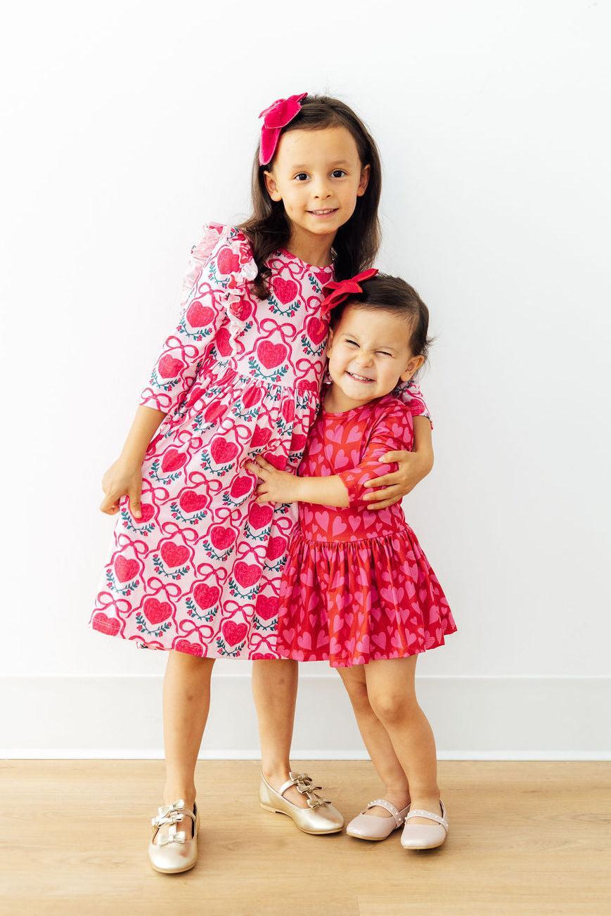 Hearts & Hugs 3/4 Sleeve Twirl Bodysuit - Image 3