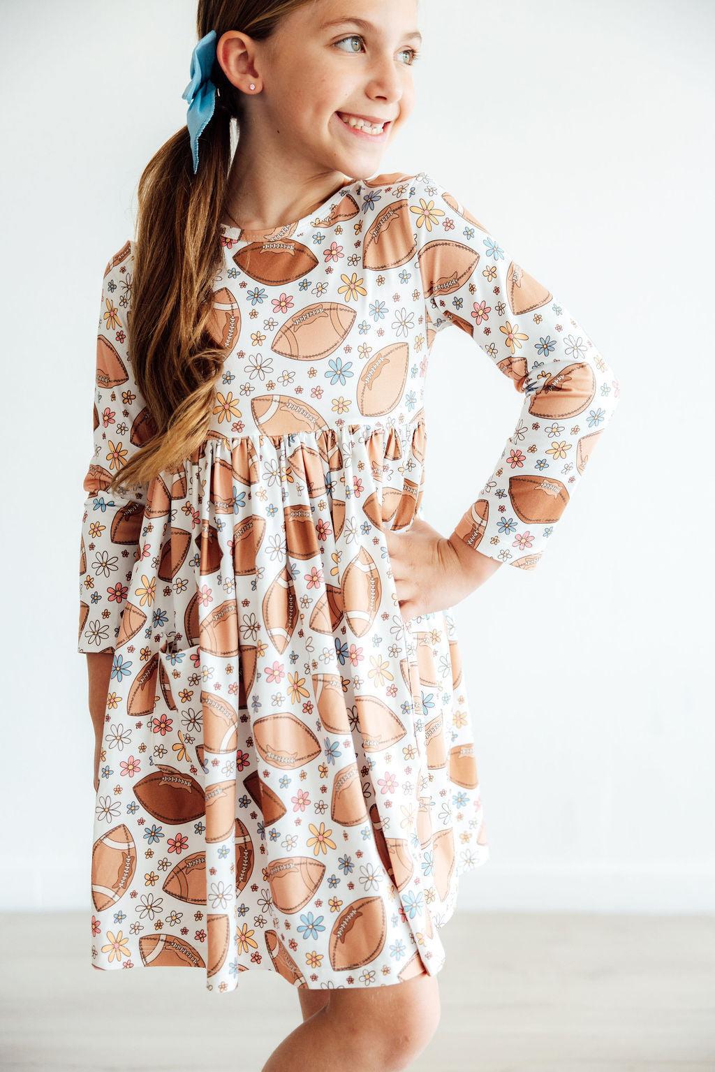 Football Friday L/S Pocket Twirl Dress - Image 6