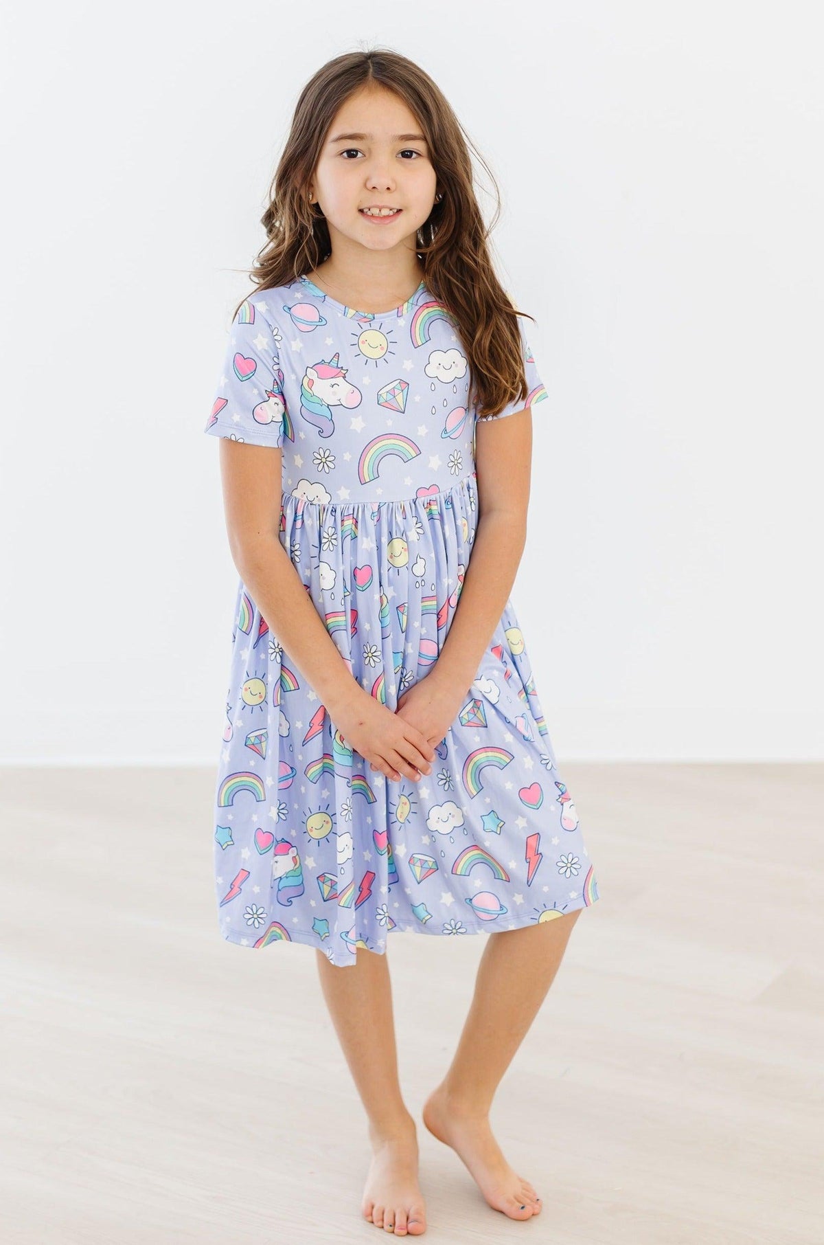 Galactic Unicorns S/S Pocket Twirl Dress - Image 6