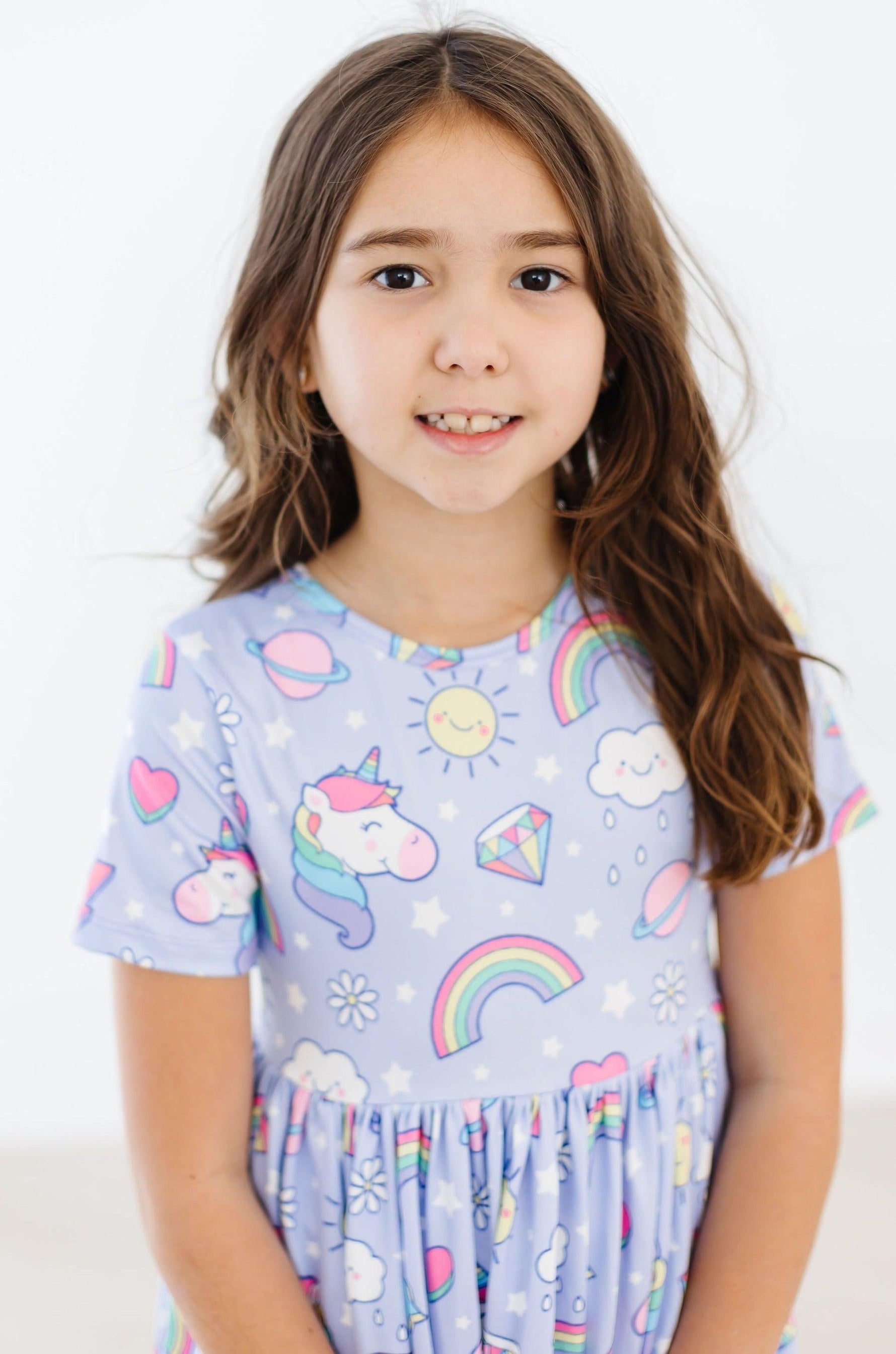 Galactic Unicorns S/S Pocket Twirl Dress - Image 8