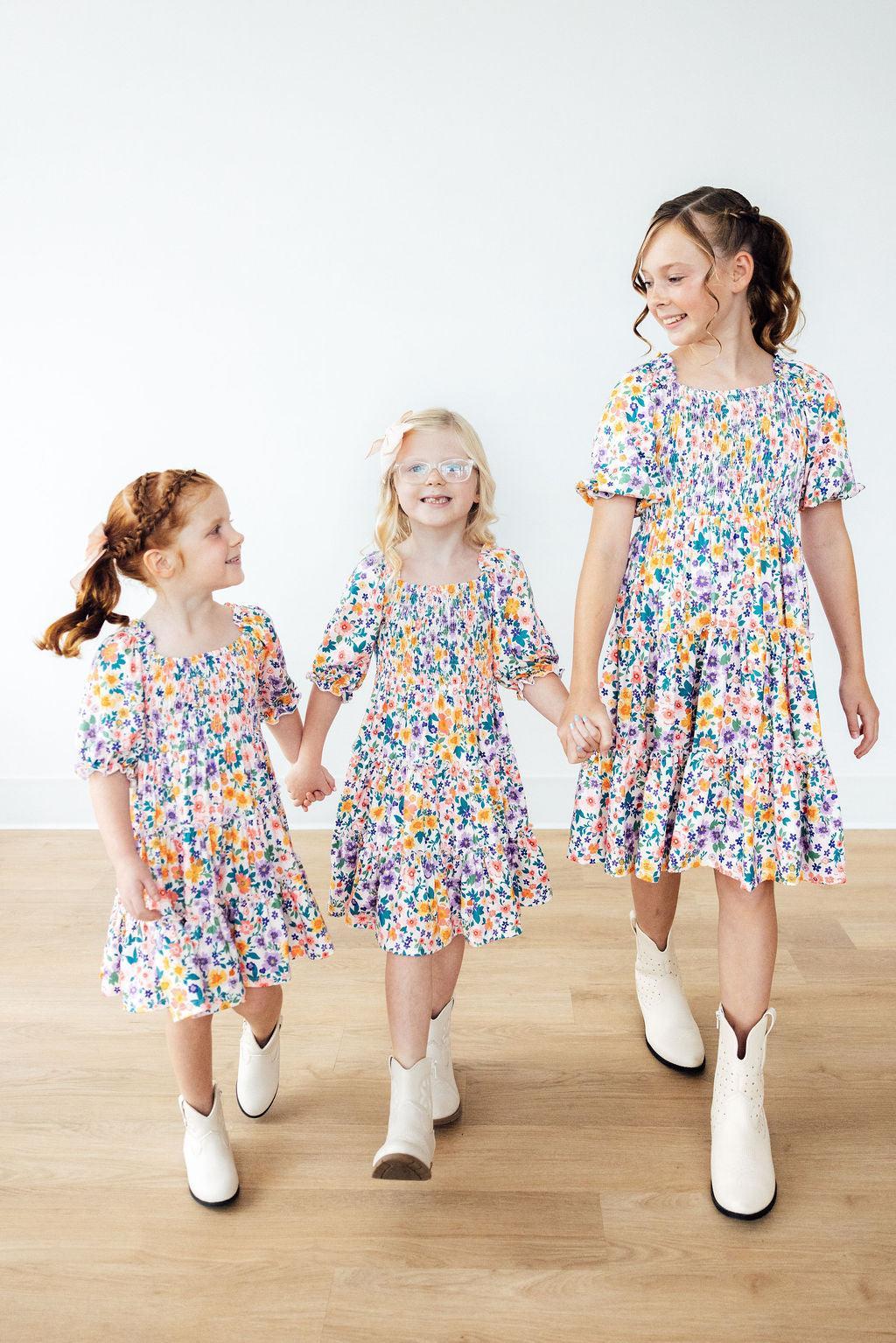 Garden Groove Smocked Ruffle Dress - Image 2