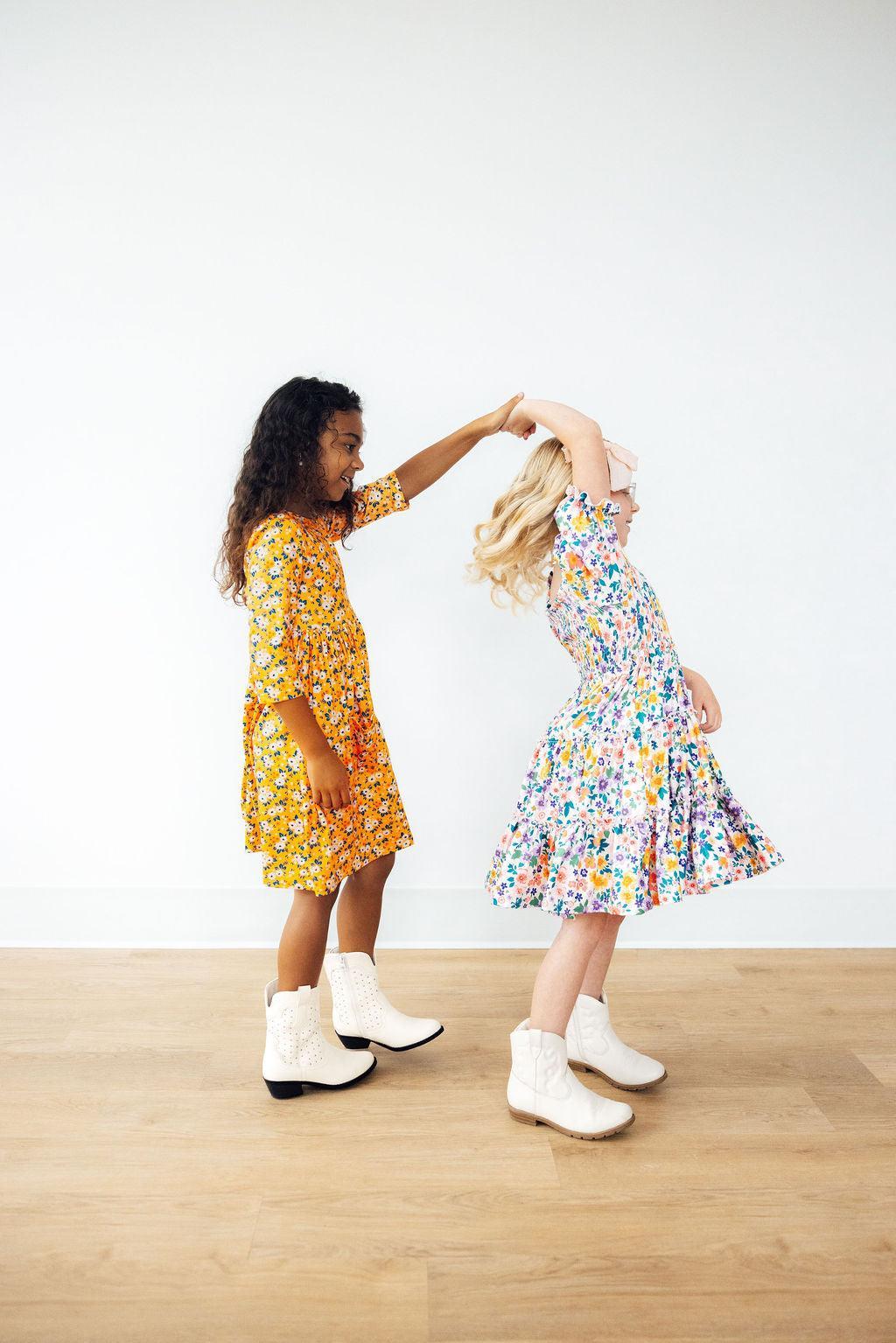 Garden Groove Smocked Ruffle Dress - Image 6