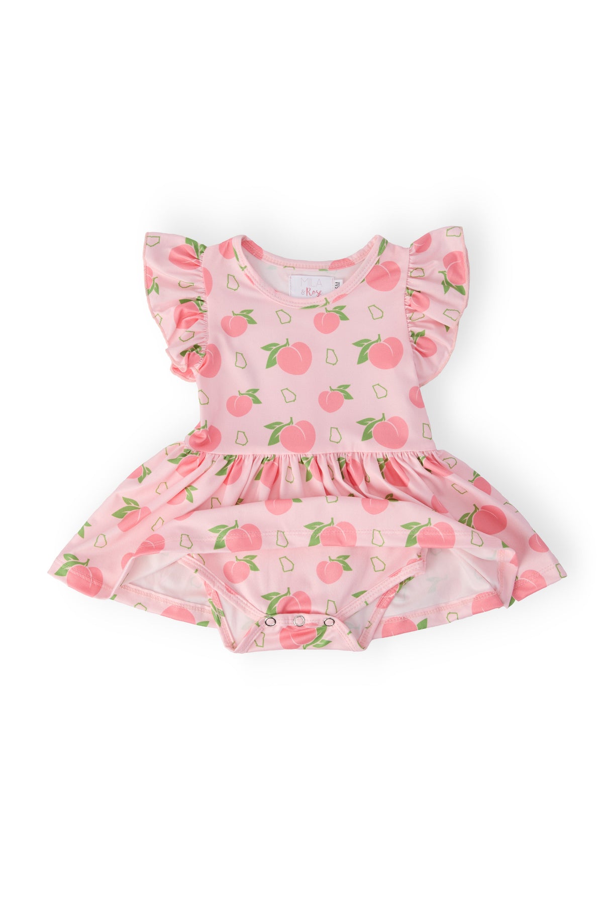 Georgia Peach S/S Flutter Twirl Bodysuit - Image 2
