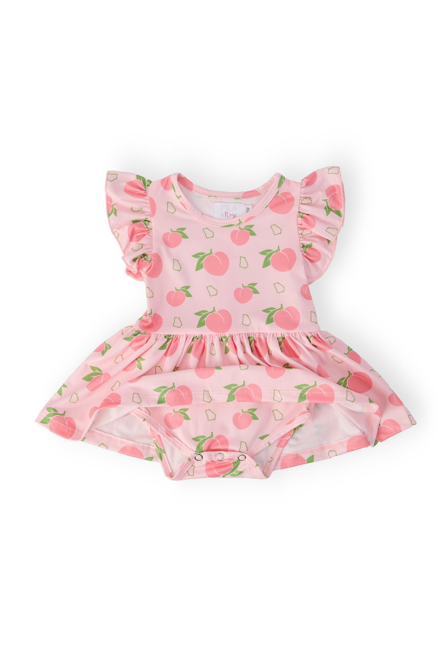 Georgia Peach S/S Flutter Twirl Bodysuit - Image 2