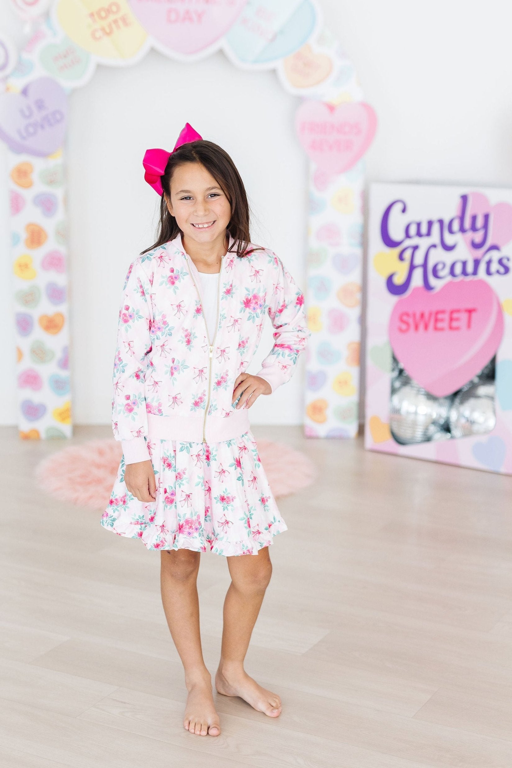 Gingham Bows Ruffle Twirl Skort - Image 4