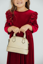 Gold Metallic Girl's Crossbody Purse - Image 3