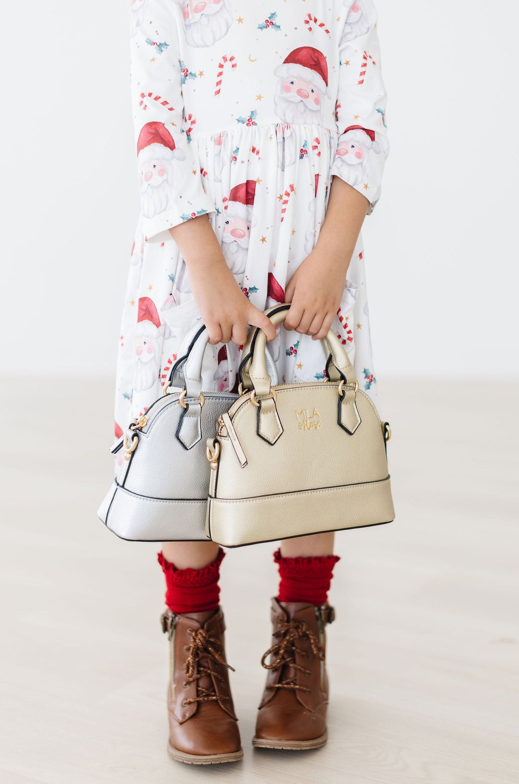 Gold Metallic Girl's Crossbody Purse - Image 5