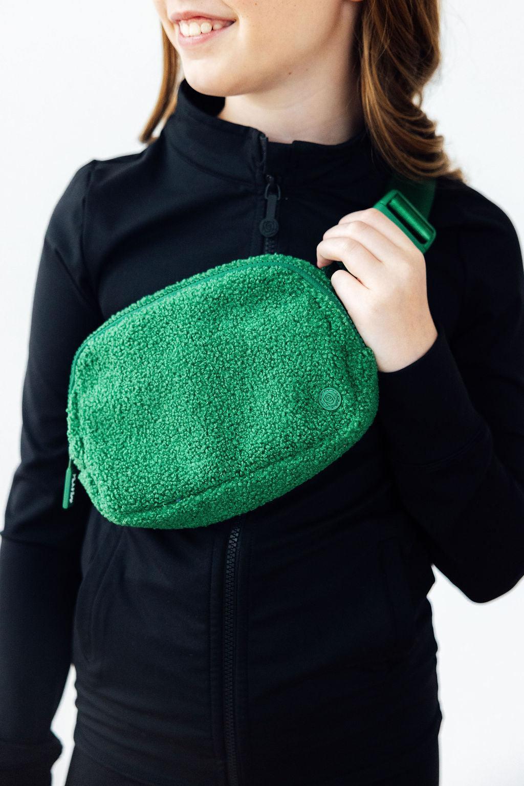 Green Fleece Belt Bag - Image 2