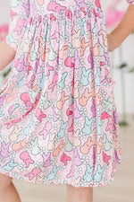 Hangin with my Peeps 3/4 Sleeve Pocket Twirl Dress - Image 5