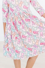 Hangin with my Peeps 3/4 Sleeve Pocket Twirl Dress - Image 6