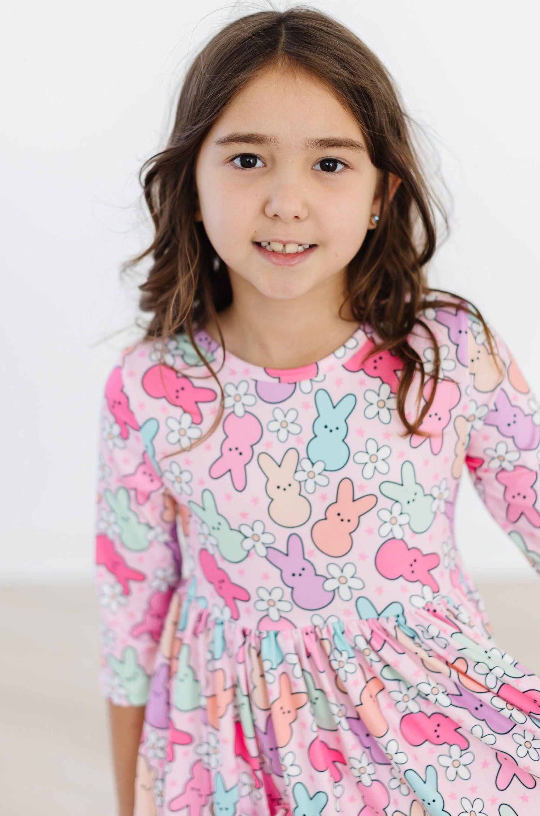 Hangin with my Peeps 3/4 Sleeve Pocket Twirl Dress - Image 8