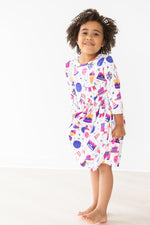 Happy Birthday 3/4 Sleeve Pocket Twirl Dress - Image 5