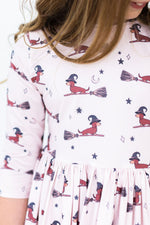 Happy Howl-oween 3/4 Sleeve Pocket Twirl Dress - Image 2