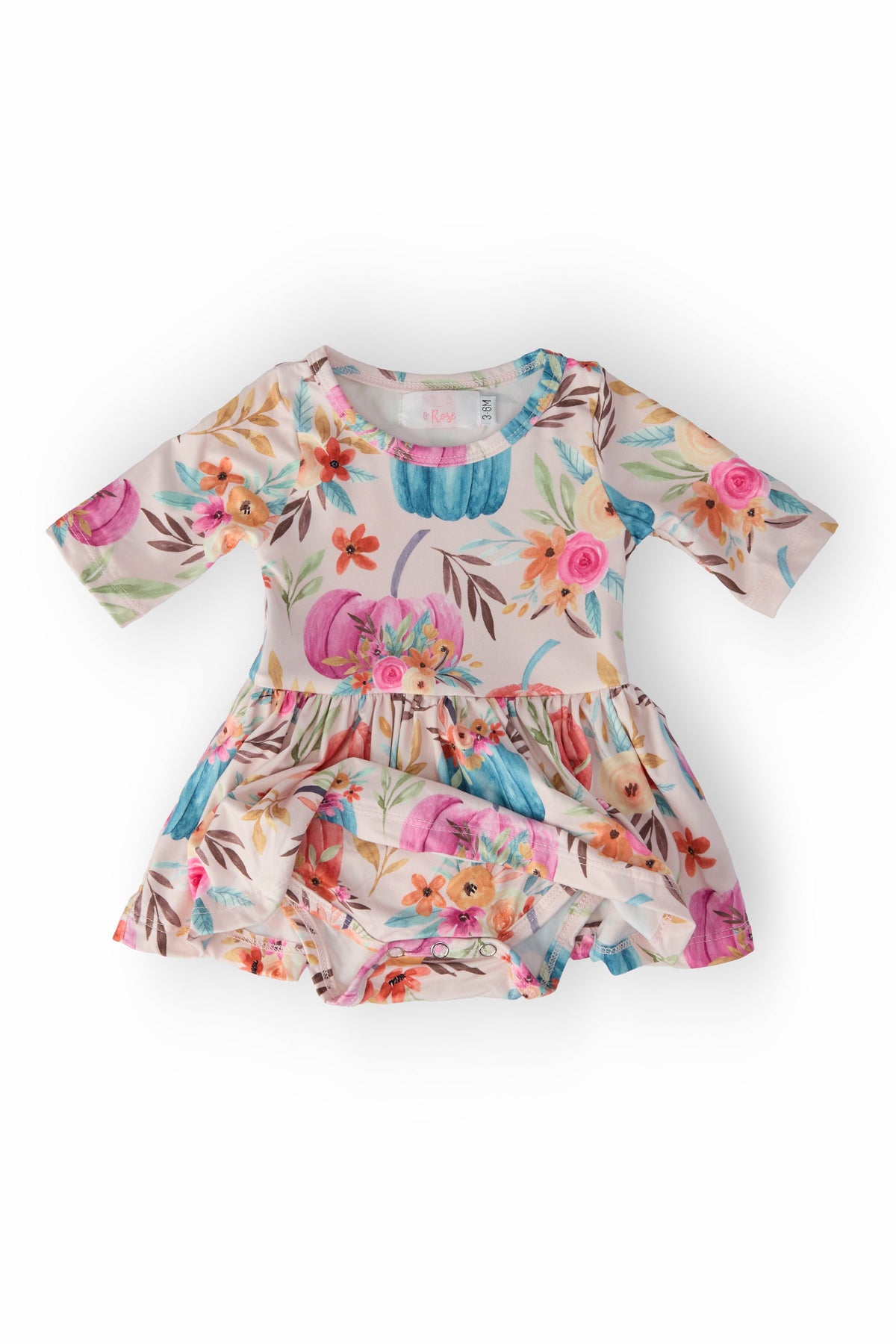 Harvest Blooms 3/4 Sleeve Twirl Bodysuit - Image 2