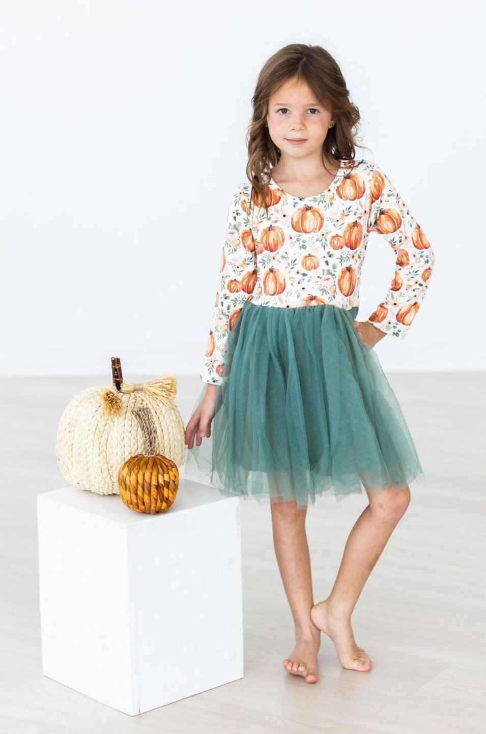 Harvest Florals L/S Tutu Dress
