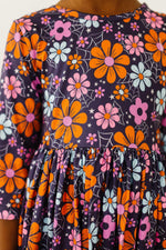 Haunted Garden 3/4 Sleeve Pocket Twirl Dress - Image 4
