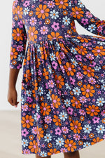 Haunted Garden 3/4 Sleeve Pocket Twirl Dress - Image 6