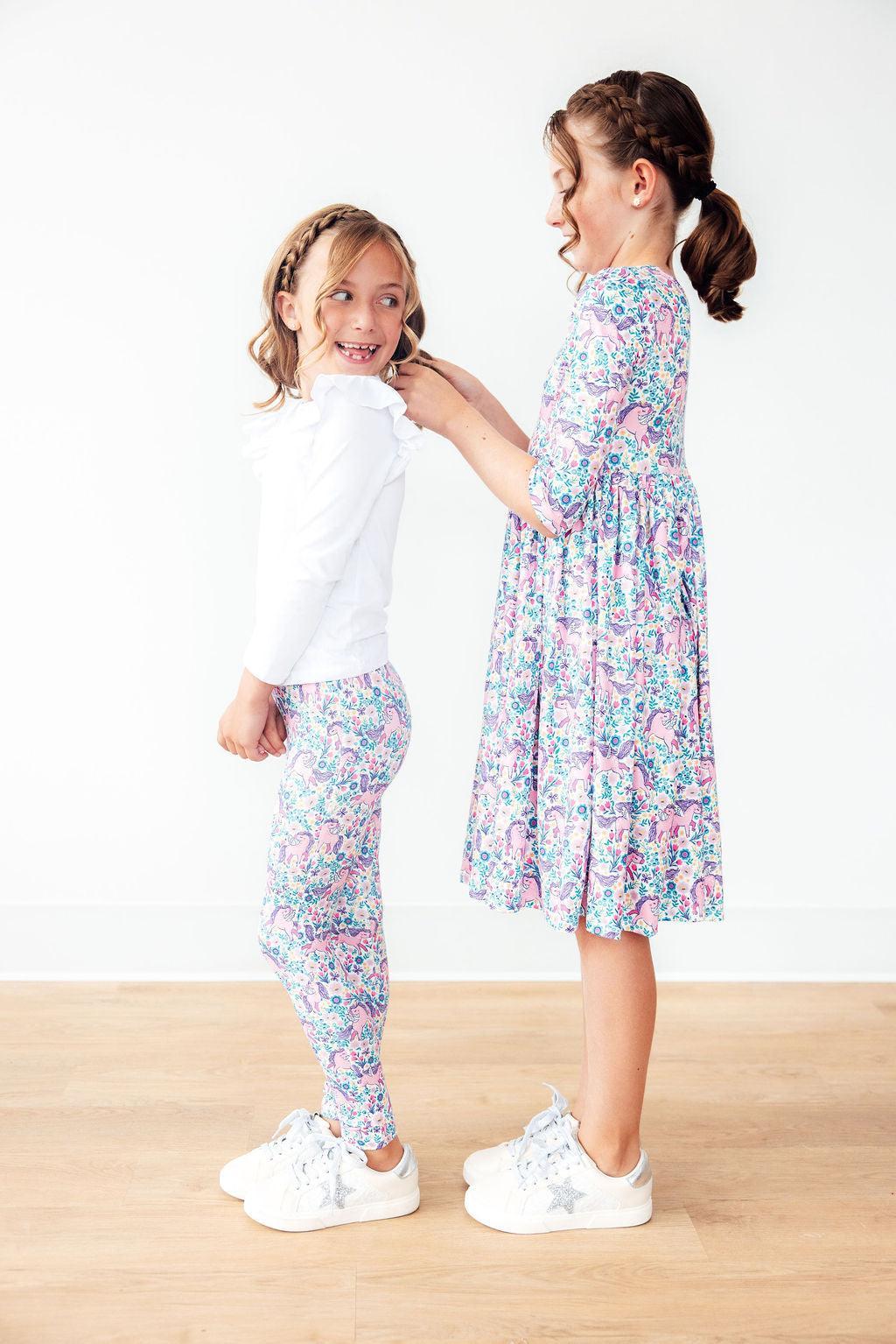 Head in the Clouds 3/4 Sleeve Pocket Twirl Dress - Image 2