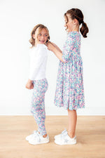 Head in the Clouds 3/4 Sleeve Pocket Twirl Dress - Image 2