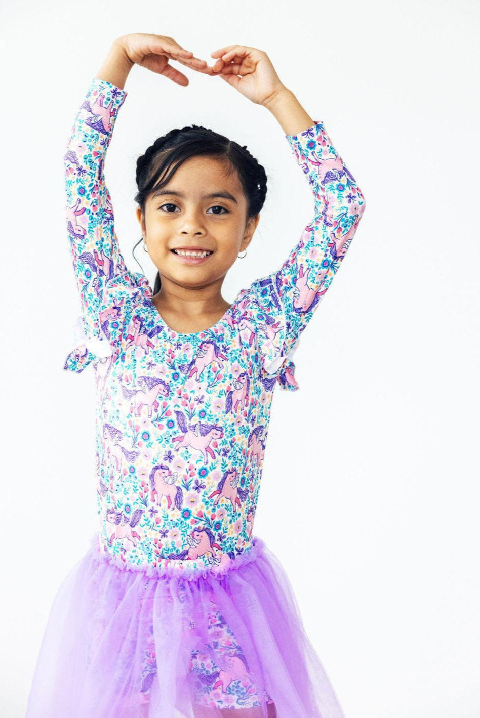 Head in the Clouds L/S Flutter Sleeve Leotard - Image 2