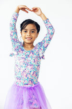 Head in the Clouds L/S Flutter Sleeve Leotard - Image 2