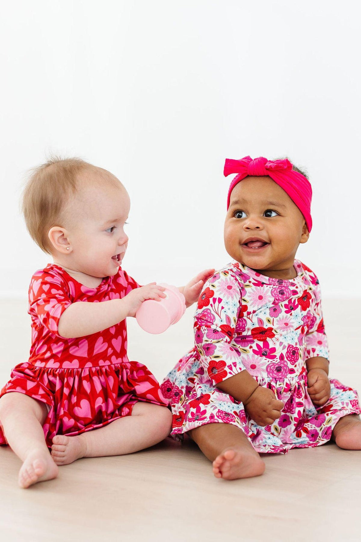Hearts & Hugs 3/4 Sleeve Twirl Bodysuit - Image 2