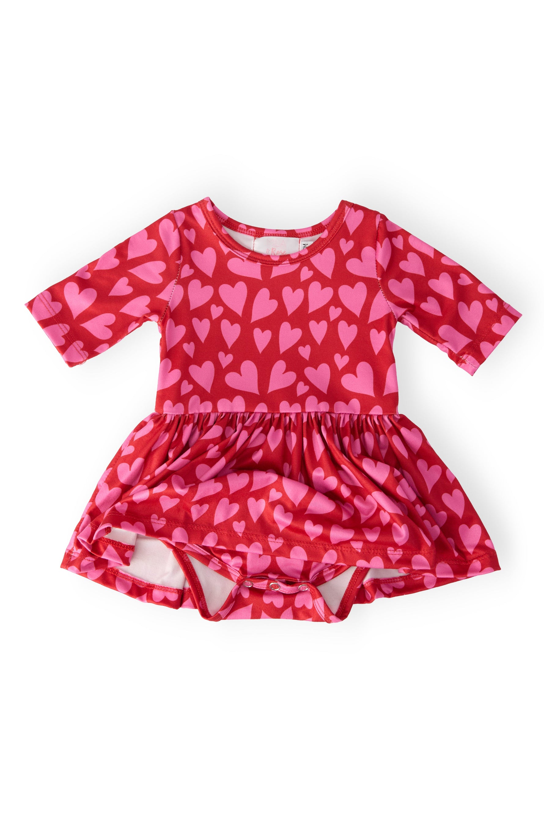 Hearts & Hugs 3/4 Sleeve Twirl Bodysuit - Image 5