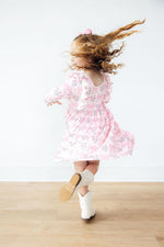 Heirloom Garden 3/4 Sleeve Ruffle Twirl Dress - Image 3
