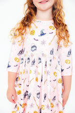 Hey Boo 3/4 Sleeve Pocket Twirl Dress - Image 4