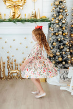 Holly Jolly Christmas 3/4 Sleeve Pocket Twirl Dress - Image 5