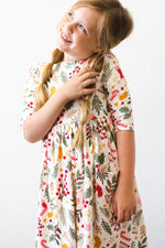 Holly Jolly Christmas 3/4 Sleeve Pocket Twirl Dress - Image 9