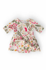Holly Jolly Christmas 3/4 Sleeve Twirl Bodysuit - Image 2