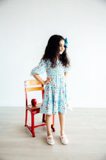 Honor Roll Smocked Ruffle Dress - Image 5