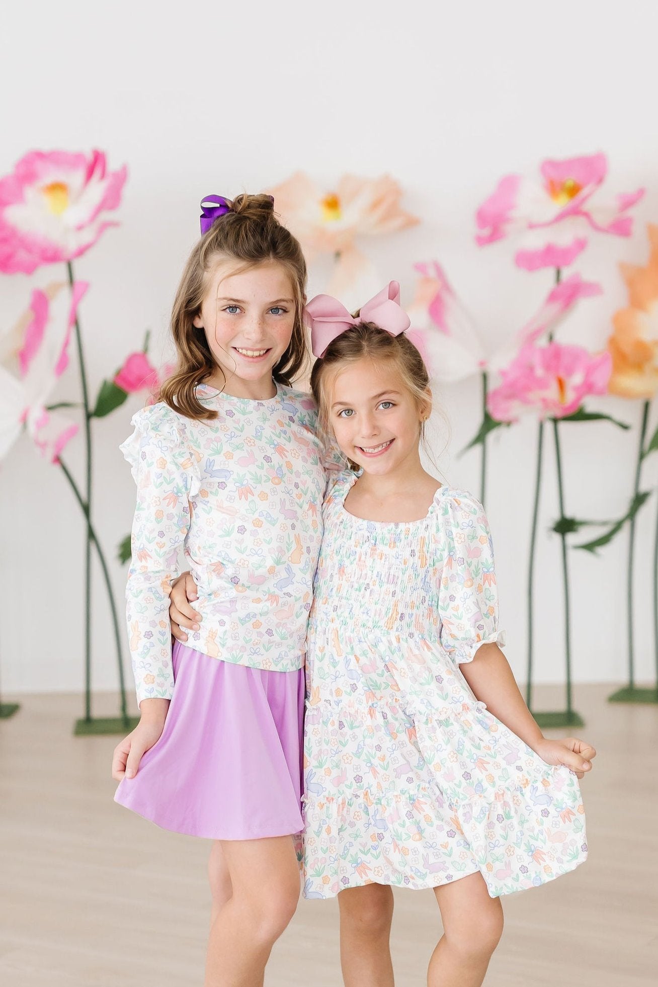 Hoppy Easter L/S Ruffle Tee - Image 3