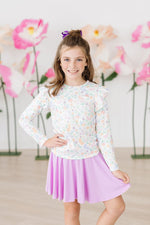 Hoppy Easter L/S Ruffle Tee - Image 5