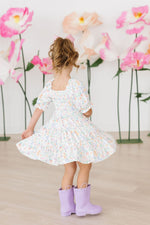 Hoppy Easter Smocked Ruffle Dress - Image 3