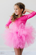 Hot Pink 3/4 Tutu Leotard - Image 4