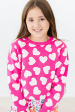 Hot Pink Hearts Sweater - Image 3