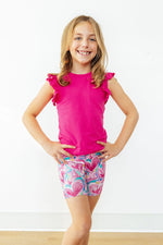 Hot Pink S/S Ruffle Tee - Image 2