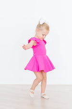 Hot Pink S/S Twirl Leotard - Image 3