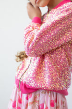 Hot Pink Sequin Jacket - Image 4