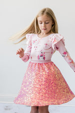 Hot Pink Sequin Twirl Skort - Image 4